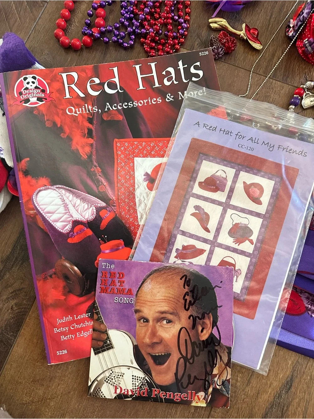 Red Hat Society Red & Purple Accessory Lot